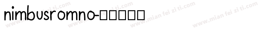 nimbusromno字体转换