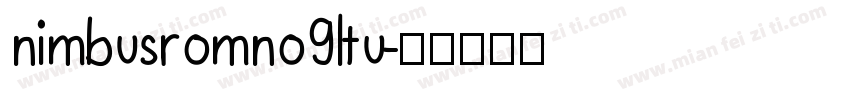 nimbusromno9ltu字体转换