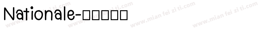 Nationale字体转换