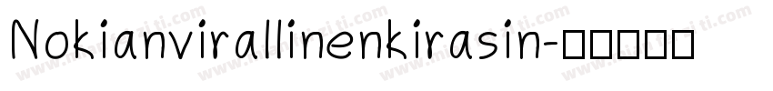 Nokianvirallinenkirasin字体转换