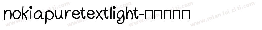 nokiapuretextlight字体转换