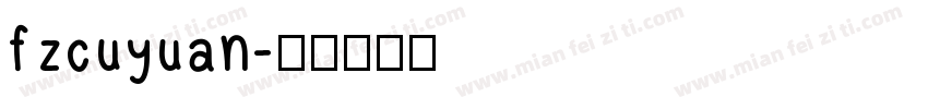 fzcuyuan字体转换