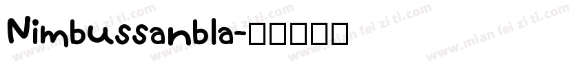 Nimbussanbla字体转换