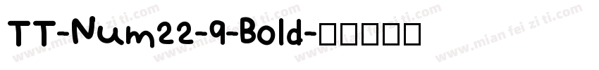 TT-Num22-9-Bold字体转换