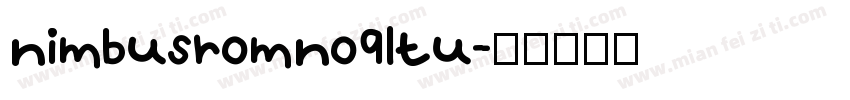 nimbusromno9ltu字体转换