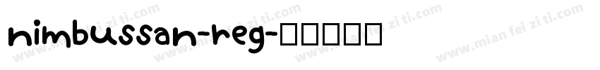 nimbussan-reg字体转换