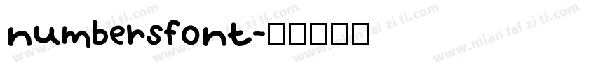 numbersfont字体转换