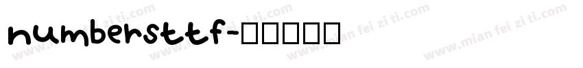 numbersttf字体转换