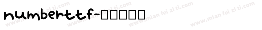 numberttf字体转换