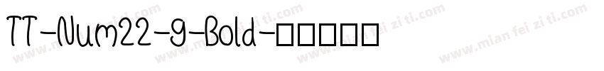 TT-Num22-9-Bold字体转换