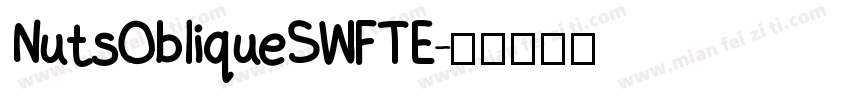 NutsObliqueSWFTE字体转换