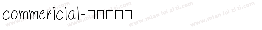 commericial字体转换