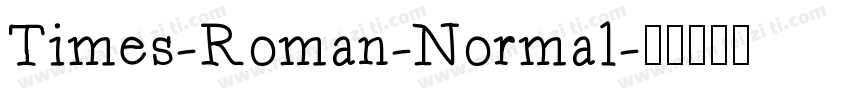 Times-Roman-Normal字体转换