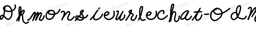 Dkmonsieurlechat-OdMd字体转换