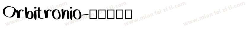 Orbitronio字体转换