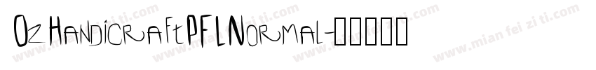 OzHandicraftPFLNormal字体转换