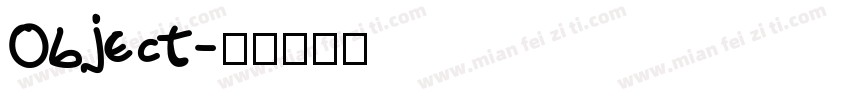 Object字体转换