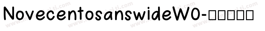 NovecentosanswideW0字体转换