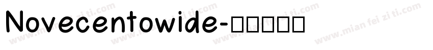 Novecentowide字体转换