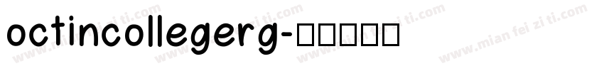 octincollegerg字体转换
