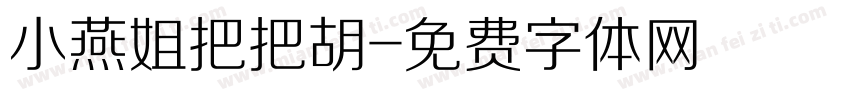 小燕姐把把胡字体转换