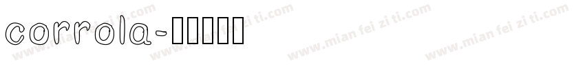 corrola字体转换
