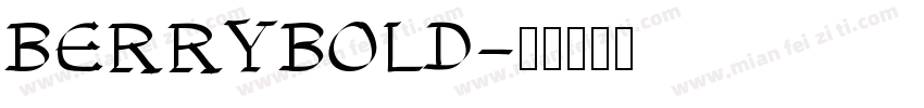 BERRYBOLD字体转换