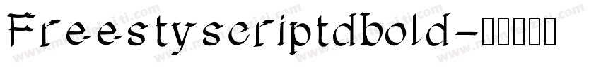 Freestyscriptdbold字体转换