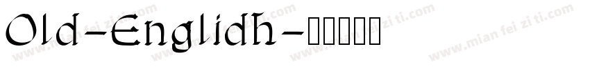 Old-Englidh字体转换