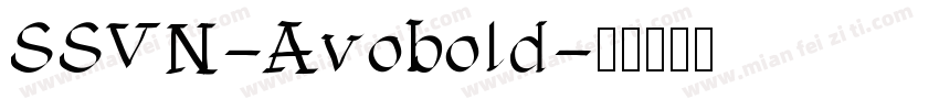 SSVN-Avobold字体转换