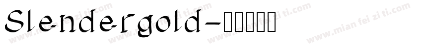 Slendergold字体转换