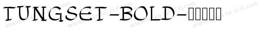 TUNGSET-BOLD字体转换