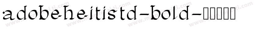 adobeheitistd-bold字体转换