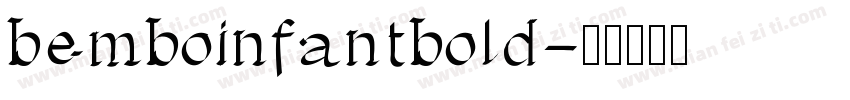 bemboinfantbold字体转换