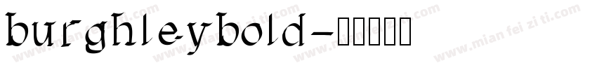 burghleybold字体转换