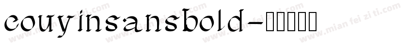 couyinsansbold字体转换