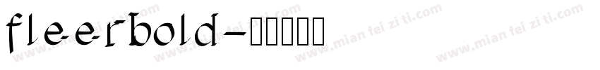 fleerbold字体转换