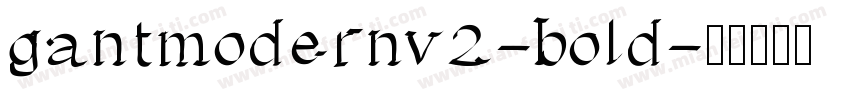 gantmodernv2-bold字体转换