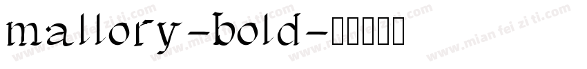 mallory-bold字体转换