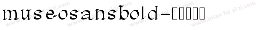 museosansbold字体转换