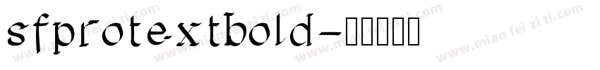 sfprotextbold字体转换