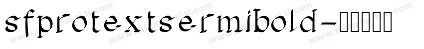sfprotextsermibold字体转换