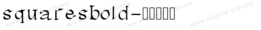 squaresbold字体转换