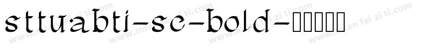 sttuabti-sc-bold字体转换