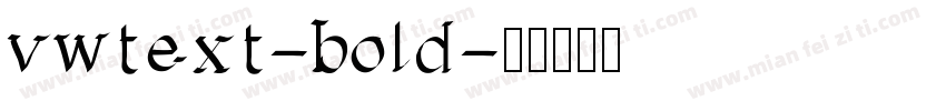 vwtext-bold字体转换