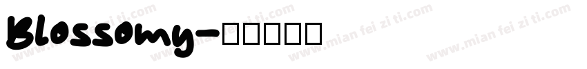 Blossomy字体转换