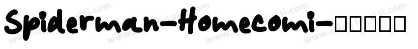 Spiderman-Homecomi字体转换