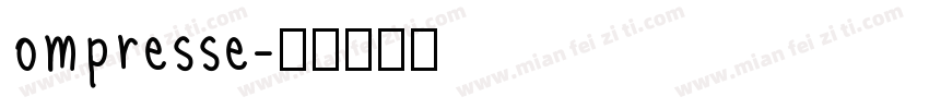 ompresse字体转换
