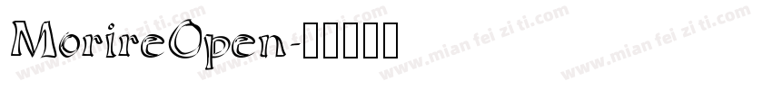 MorireOpen字体转换