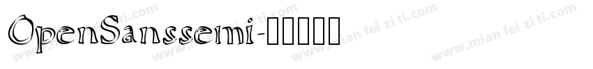 OpenSanssemi字体转换